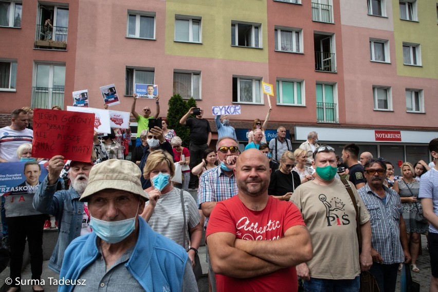 Stargard. Andrzej Duda na Rynku Staromiejskim w obiektywie Tadeusza Surmy. NOWE ZDJĘCIA