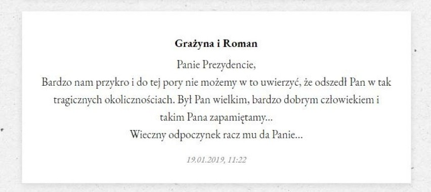 Księga kondolencyjna dla prezydenta Gdańska. Zostaw swój wpis!