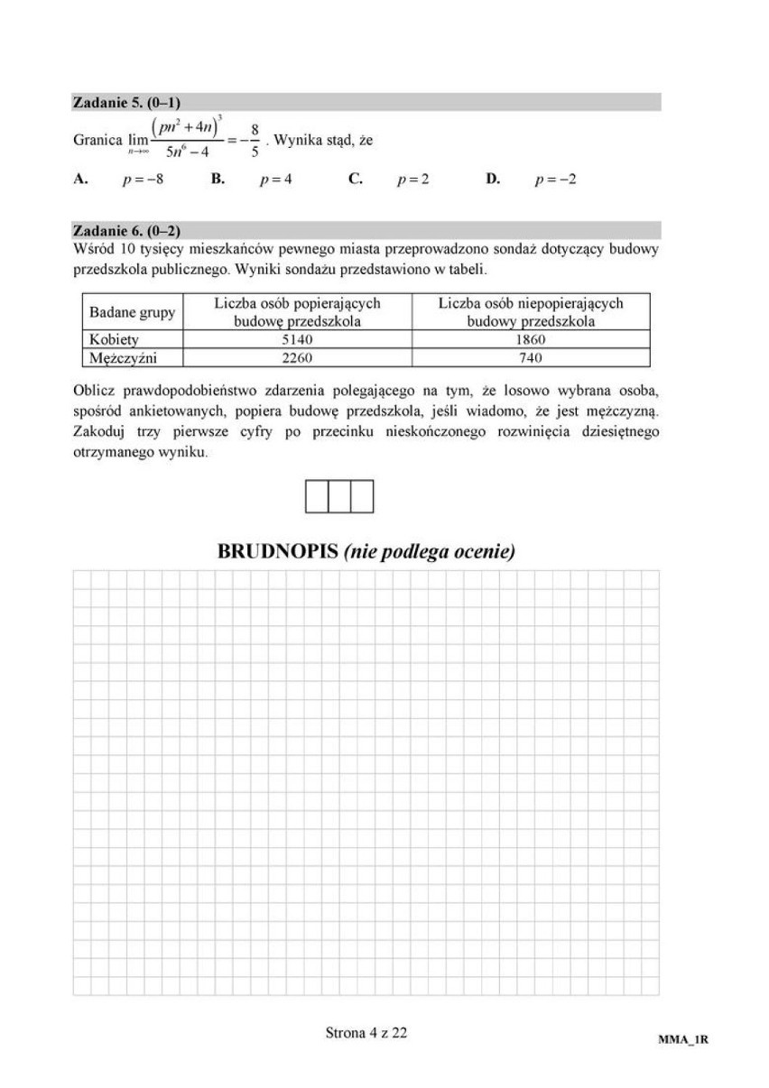 Matura 2016: Matematyka rozszerzona. Arkusze i zadania