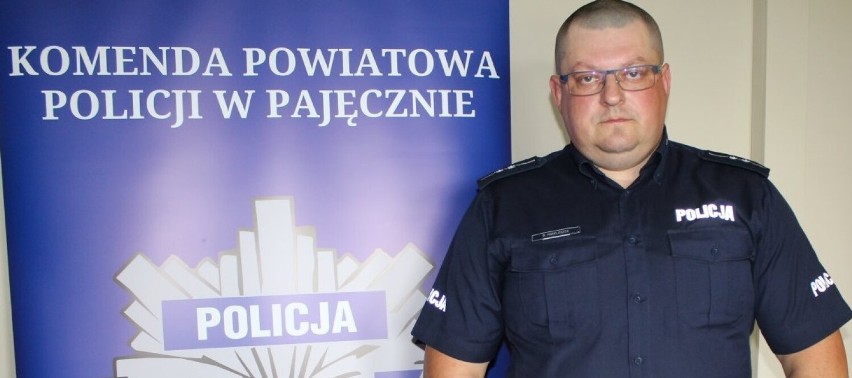 Rzecznik pajęczańskiej policji po służbie zatrzymał pijanego motorowerzystę