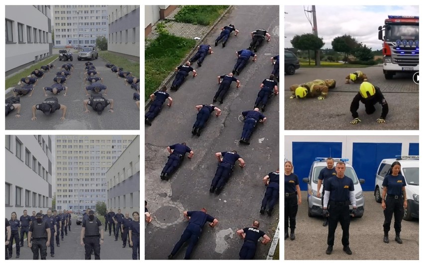 #GaszynChallange we Włocławku i powiecie włocławskim. Pompowali strażacy, strażnicy miejscy i policjanci [zdjęcia, wideo, lista]