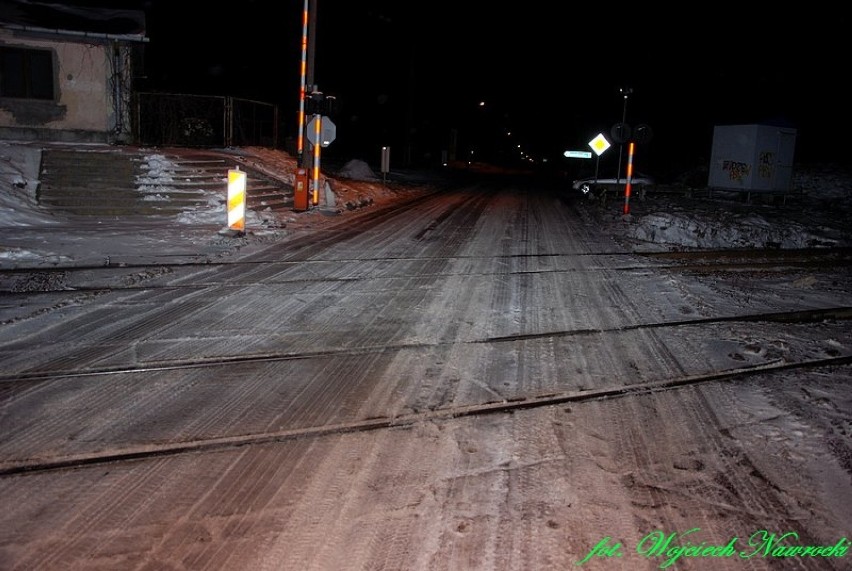 Zima zaskoczyła drogowców w Gołaszewie [zdjęcia]