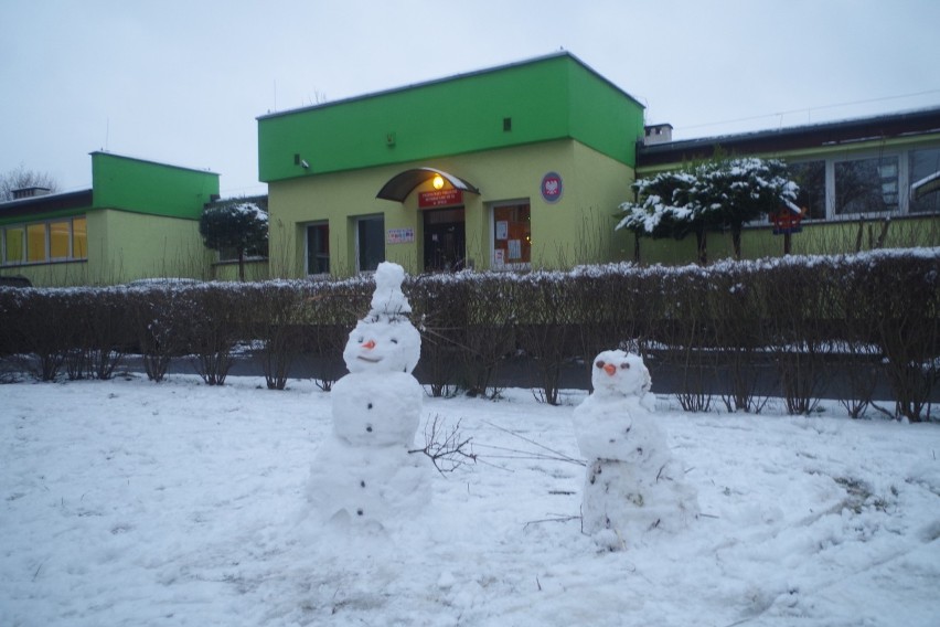 Zima 2021 w Opolu. Młodsi i starsi korzystają ze śnieżnej...