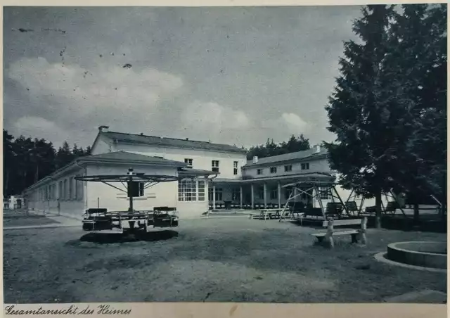 Sanatorium w Suchym Borze w latach 30. Na zdjęciu: widok na kompleks