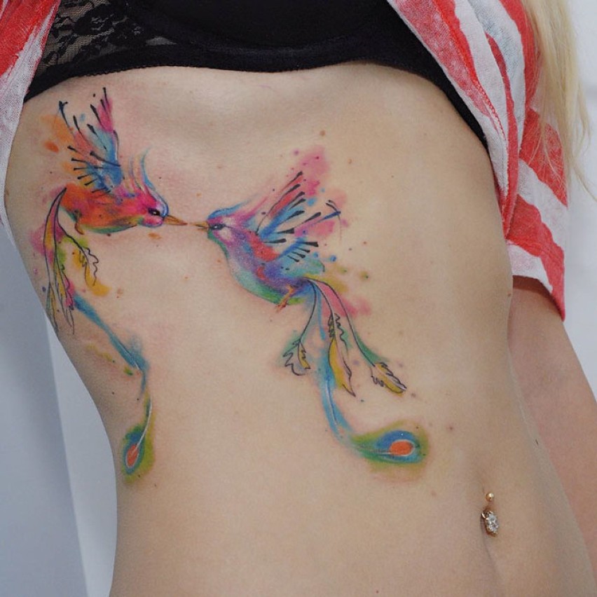 Zachwycające tatuaże z ptakami. Górnolotne dzieła tatuatorów...