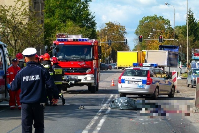 Śmiertelny wypadek na POW w Sieradzu. Policja bada szczegóły tragedii