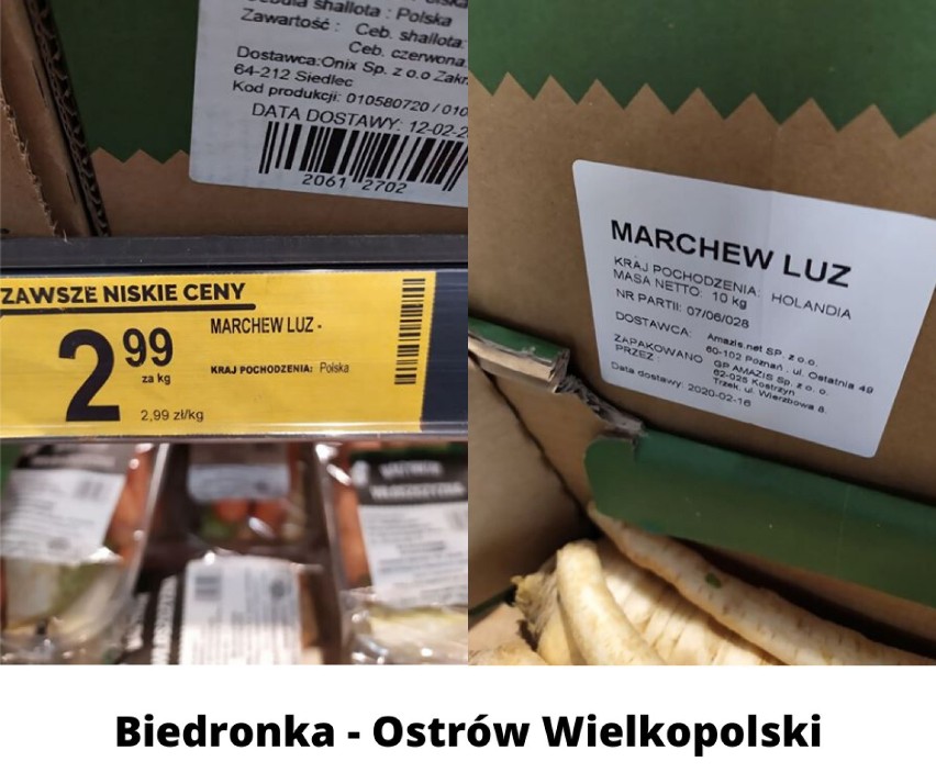 Zagraniczne produkty oznakowane jako polskie. Agrounia podnosi alert w marketach, także tych w Ostrowie Wielkopolskim