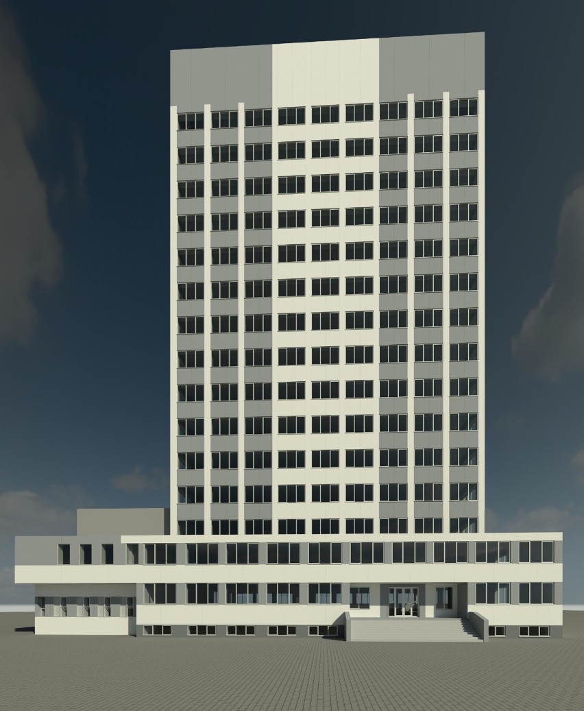 Będzie remont wieżowca Izby Administracji Skarbowej w Rzeszowie. Mamy wizualizacje