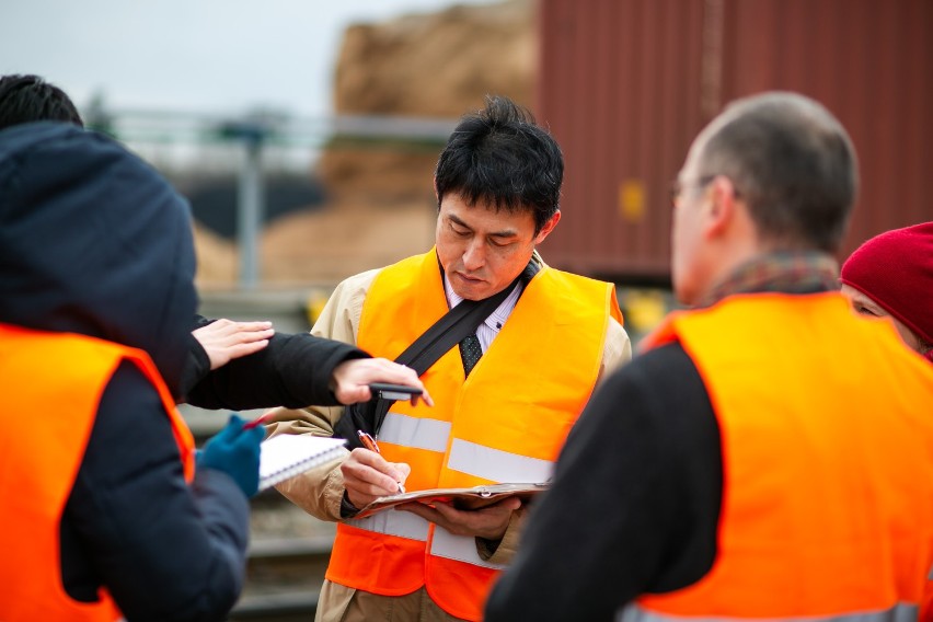 Delegacja Ministerstwa Infrastruktury Japonii w siedzibie PKP CARGO TERMINALE w Małaszewiczach