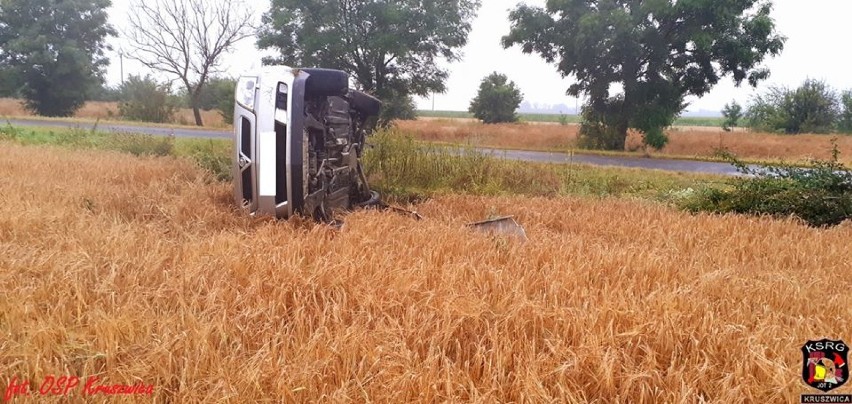 Wypadek w gminie Kruszwica. Dwóch kierowców trafiło na...