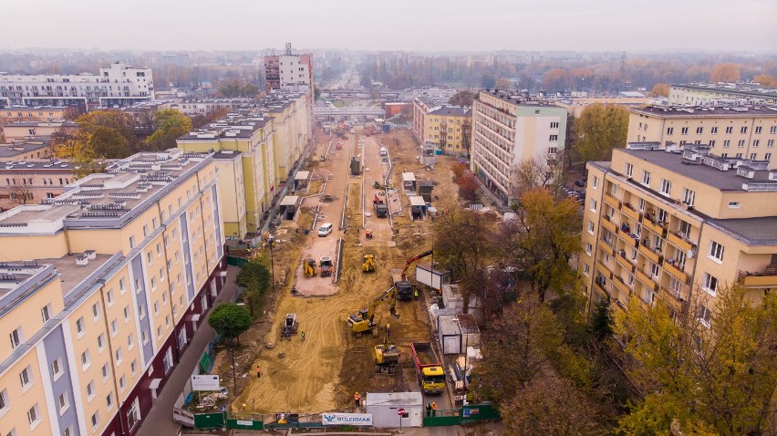 Metro na Bemowo. Tak wygląda budowa dwóch nowych stacji z drona