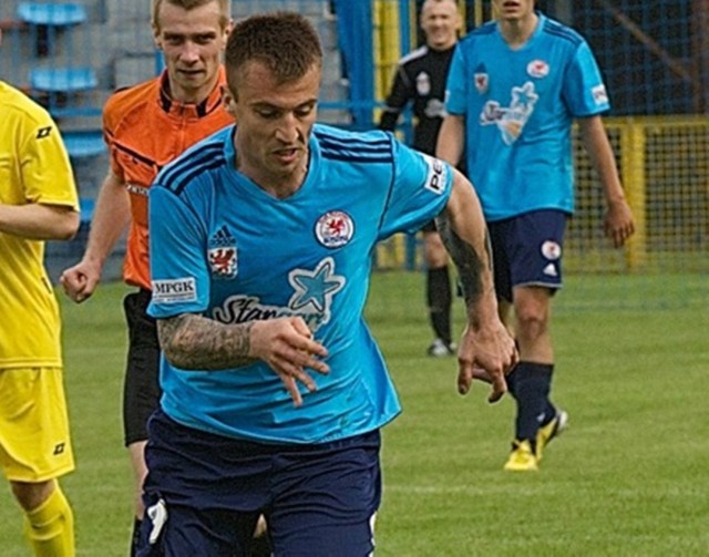 Sebastian Inczewski strzelił drugiego gola dla Błękitnych.