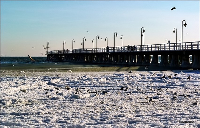 Zima nad Bałtykiem,Gdynia-Orłowo