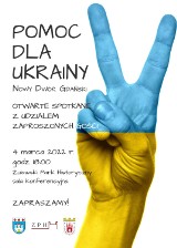 Nowy Dwór Gdański. Pomoc dla Ukrainy - otwarte spotkanie z udziałem zaproszonych gości