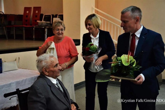 Gmina Nowy Dwór Gd. Pan Wacław Jarmoszka świętował swoje 95 urodziny. To jeden z pierwszych osadników na Żuławach.