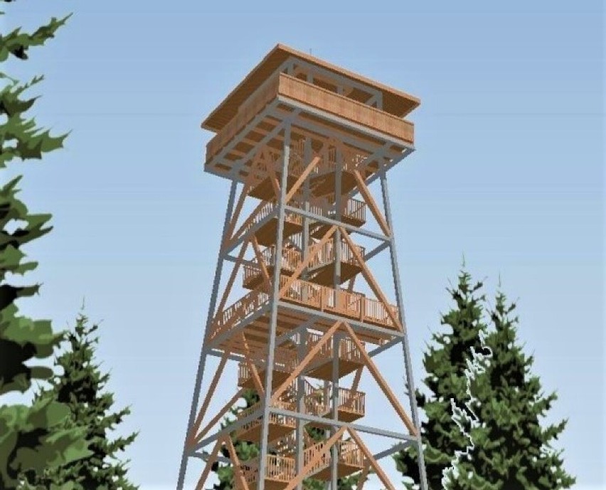 Muszyna. Jeszcze w tym roku będzie gotowa nowa wieża widokowa na górze Malnik. Na kolej gondolową poczekamy. Zobacz zdjęcia