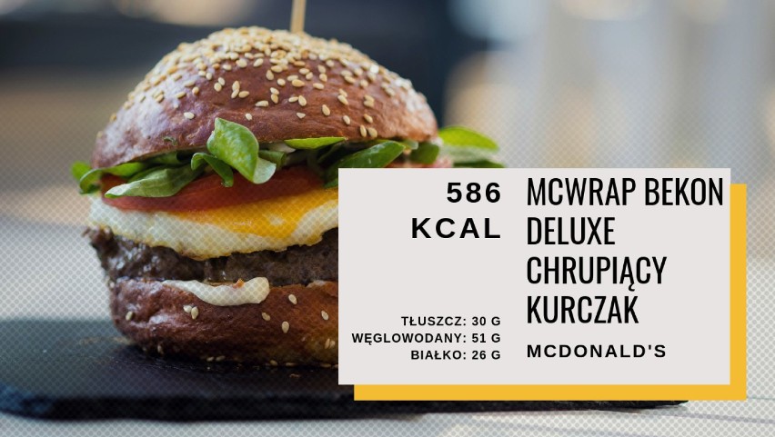 McWrap Bekon Deluxe Chrupiący Kurczak znajdujący się w...