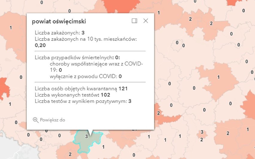 Koronawirus, raport 24 września 2021. Niski przyrost zakażeń w Oświęcimiu, Olkuszu i Wadowicach. Chrzanów wolny od COViD-19