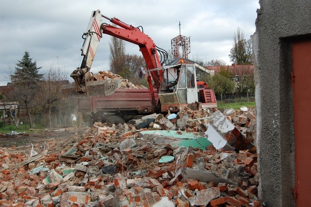 Wyburzenia budynków w Nowym Dworze Gdańskim