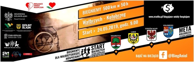 W ramach akcji 10-12 osób przebiegnie w formie sztafety dystans 500 km w czasie 50 godz., a celem jest zebranie 50 tys. zł na rzecz wałbrzyskiego Hospicjum