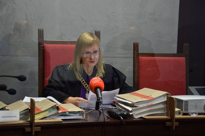 Sędzia Katarzyna Brambor-Kwiatkowska ogłasza wyrok