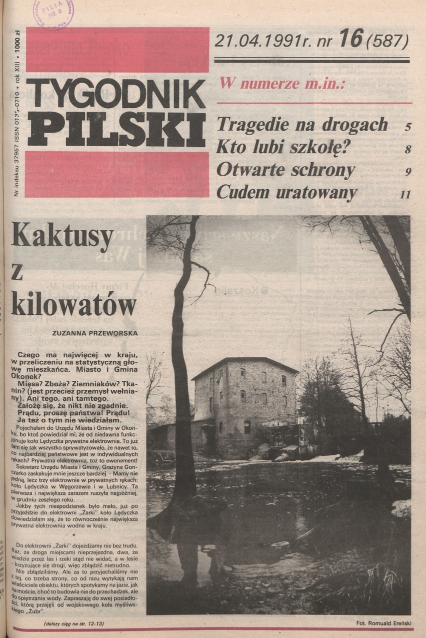 Koniec "Matwiejewa", początki Pilsatu i lumpeksów. Motylewo wzmacnia Piłę. Tygodnik Pilski, 1991 rok