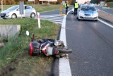 Tragiczny wypadek na obwodnicy Krzepic. Nie żyje 42-letni mężczyzna, który jechał motorowerem