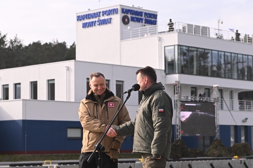 Prezydent Andrzej Duda na Mierzei Wiślanej będzie obserwował...