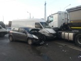 Wypadek na skrzyżowaniu Poprzecznej i Sucharskiego w Radomsku