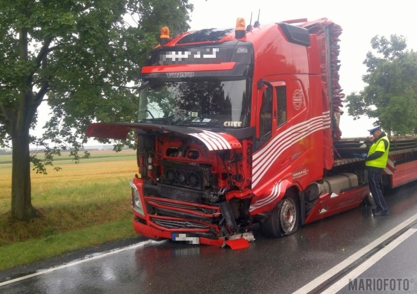 Wypadek na DK 45 w Krapkowicach