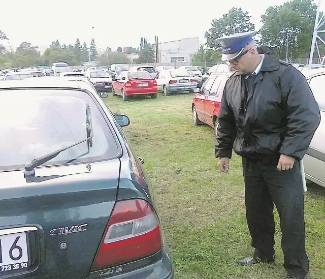 Bohdan Wawrzyńczak podczas patrolu