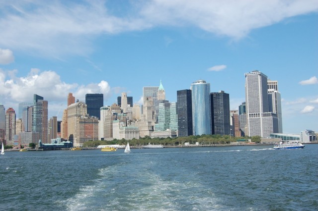 Panorama na Manhattan, wizytówkę Nowego Jorku