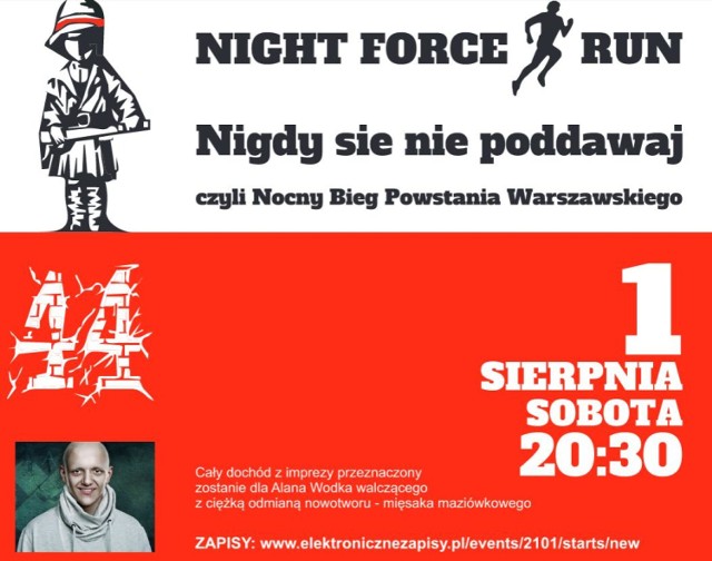 Rocznica Powstania Warszawskiego: Na rocznicę powstania pobiegną dla Alana