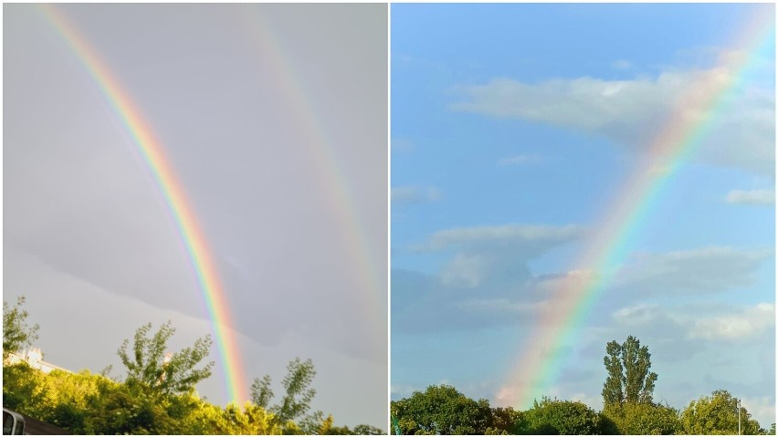 W piątkowe popołudnie nad Lublinem pojawiła się tęcza!...