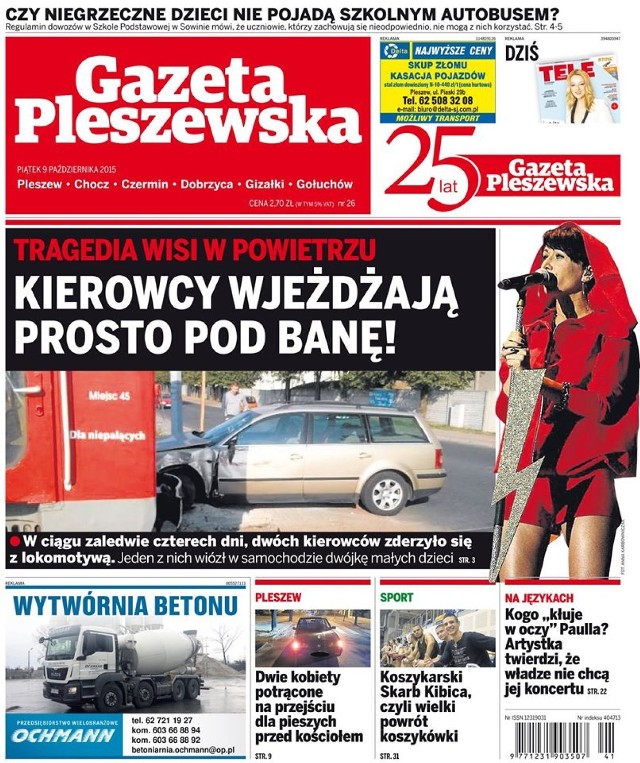 Zobacz, o czym piszemy w najnowszym wydaniu. ,,Gazeta Pleszewska" jest już w kioskach.