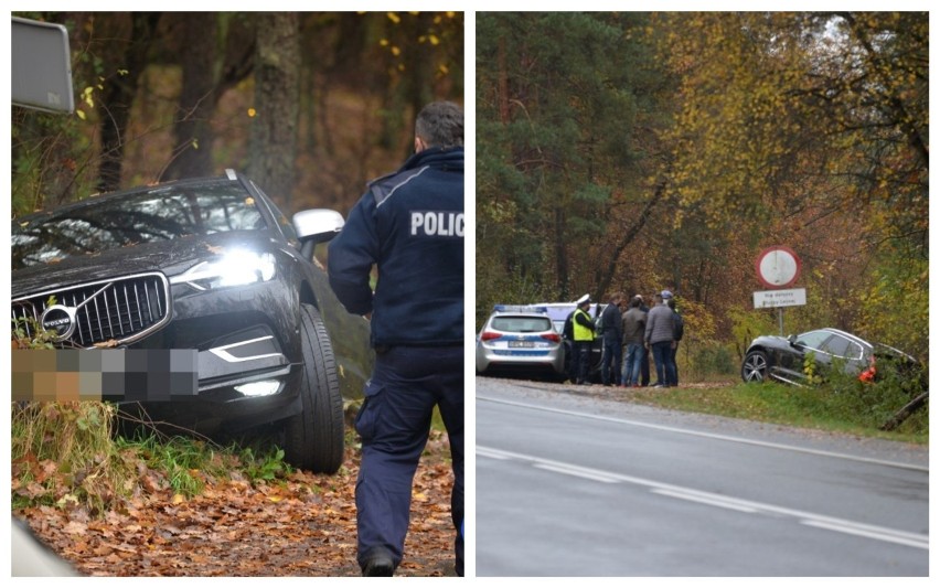 Pościg za volvo obok Włocławka zakończony wypadkiem..