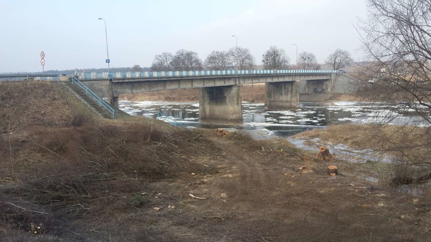 Most w Międzychodzie - w miejscu gdzie powstanie nowy most,...