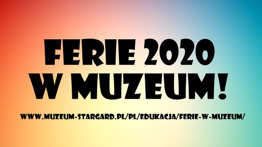 Stargard. Ferie zimowe 2020. Zaprasza SCK, muzeum, książnica, OSiR