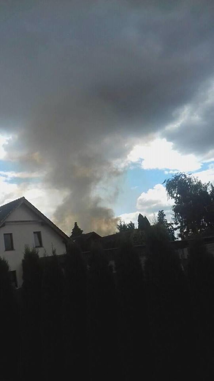 Poniedziałkowy pożar widać było nawet w Łowyniu!