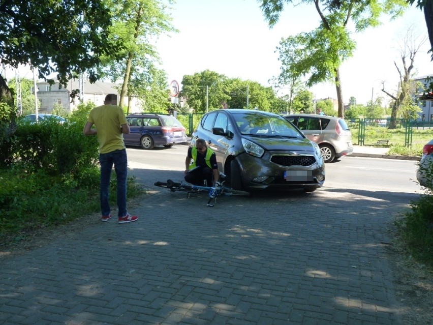Potrącenie rowerzysty na ul. Kościuszki w Radomsku