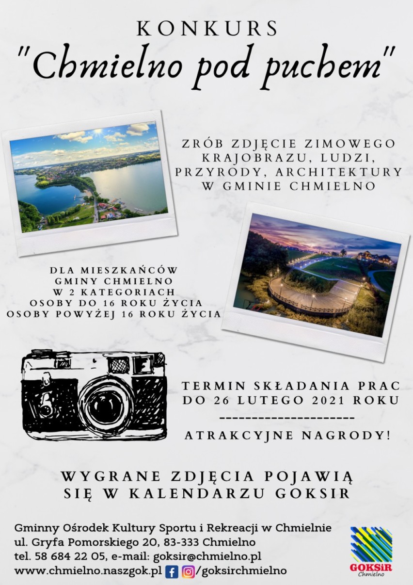 Dom Kultury w Chmielnie prowadzi konkurs fotograficzny - prace można zgłaszać do 26 lutego