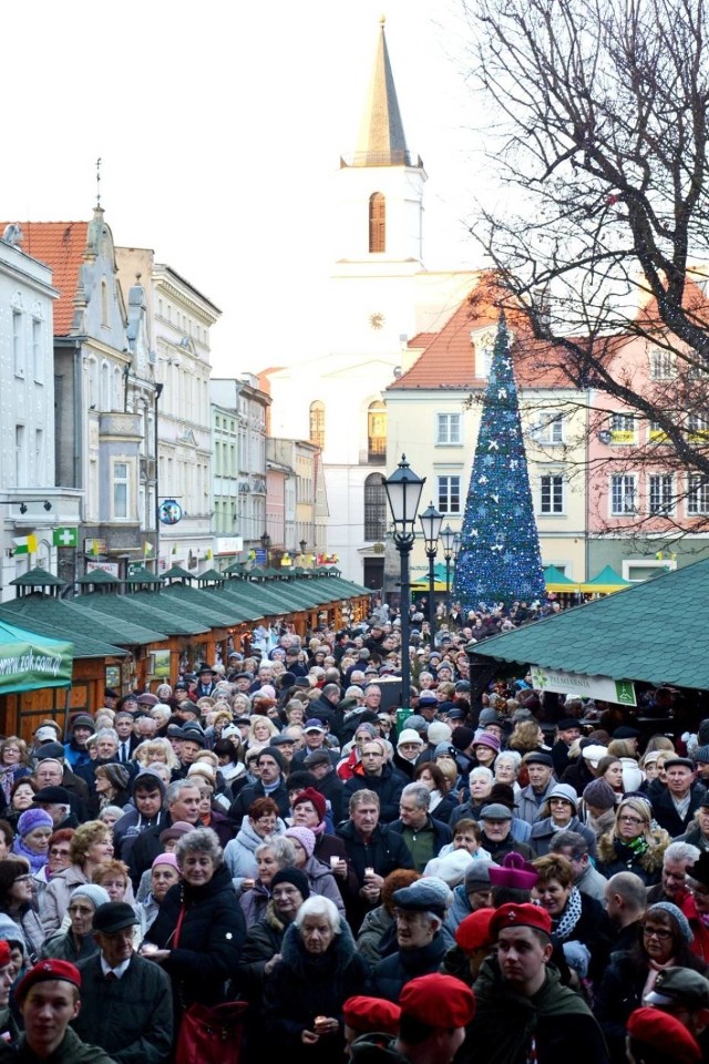 A tak było na wigilii miejskiej w Zielonej Górze w 2015 roku.