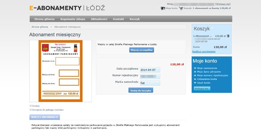 W Łodzi można kopić abonament parkingowy przez internet