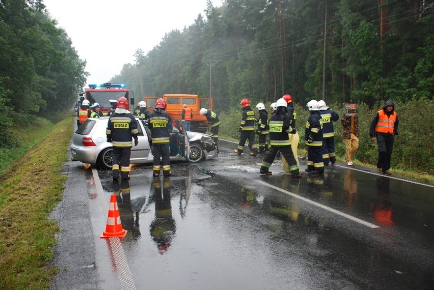 Wypadek na trasie Piasek-Sośnica