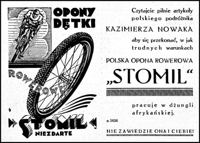 Stare reklamy z Poznania - Opony Stomil

Zakład oponiarski Stomil-Poznań S.A. to fabryka założona 1928, o najdłuższej oponiarskiej tradycji w Polsce. Krótko przed wybuchem II wojny światowej, opony Stomilu stosowało 2/3 kierowców i 1/3 rowerzystów, a filię firmy otwarto w Dębicy. W 1934 roku podróżnik Kazimierz Nowak zachwalał opony rowerowe podkreślając, że "nie wykazują ani śladu zużycia mimo bardzo trudnej, ponad 1 000 mil podróży".