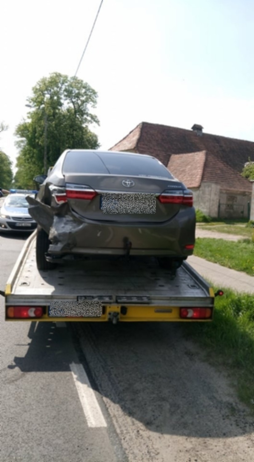 Wypadek w Różankach koło Gorzowa Wlkp. Korki na trasie Gorzów - Strzelce Krajeńskie