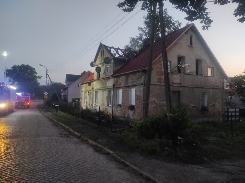 Pożar w domu jednorodzinnym w Ruszowie