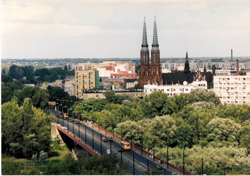 Widok na Pragę, Most Śląsko-Dąbrowski i Katedrę Św....