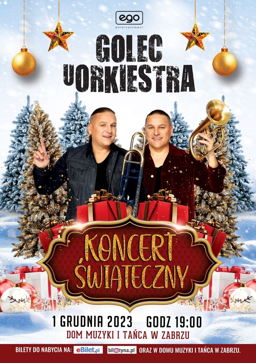 Golec uOrkiestra zagra w Zabrzu koncert świąteczny.