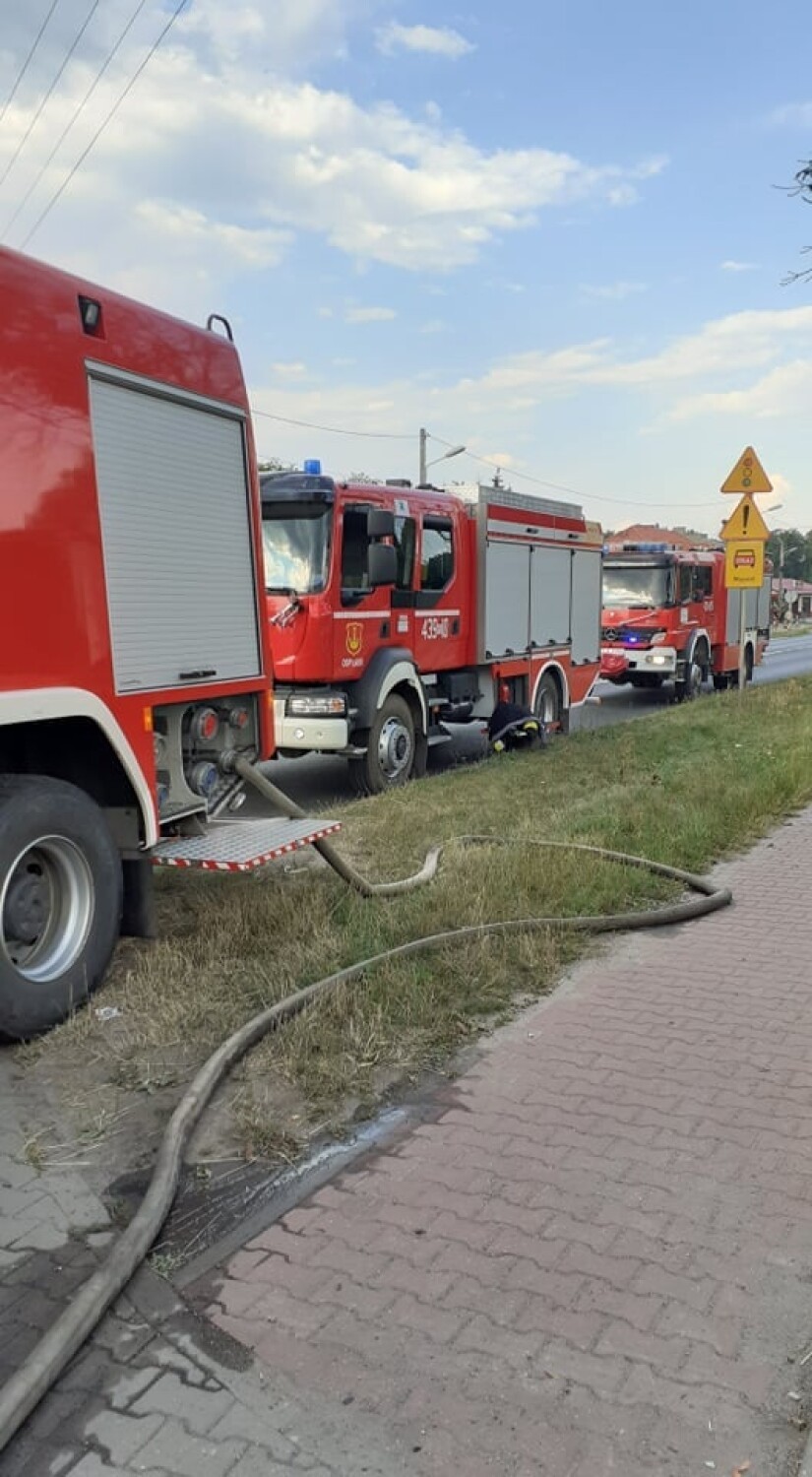 Pożar w Okupie w gminie Łask ZDJĘCIA          